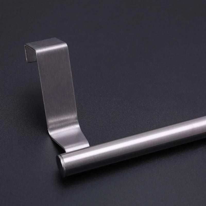 97QC Stainless Steel Towel Bar Storage Rack Metal Hanging Holder for Home Kitchen Bathroom Bar Hotel Organization