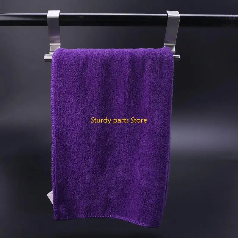 97QC Stainless Steel Towel Bar Storage Rack Metal Hanging Holder for Home Kitchen Bathroom Bar Hotel Organization